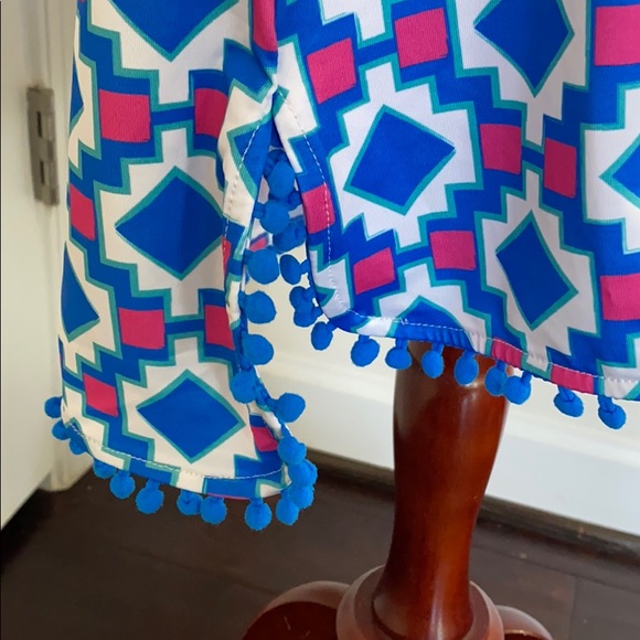 Preppy Tracy Negoshian Pom Pom Tiana dress NWT L - Picture 6 of 8